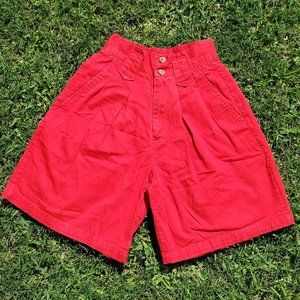 Palmetto's Cherry Red Shorts - 100% cotton
